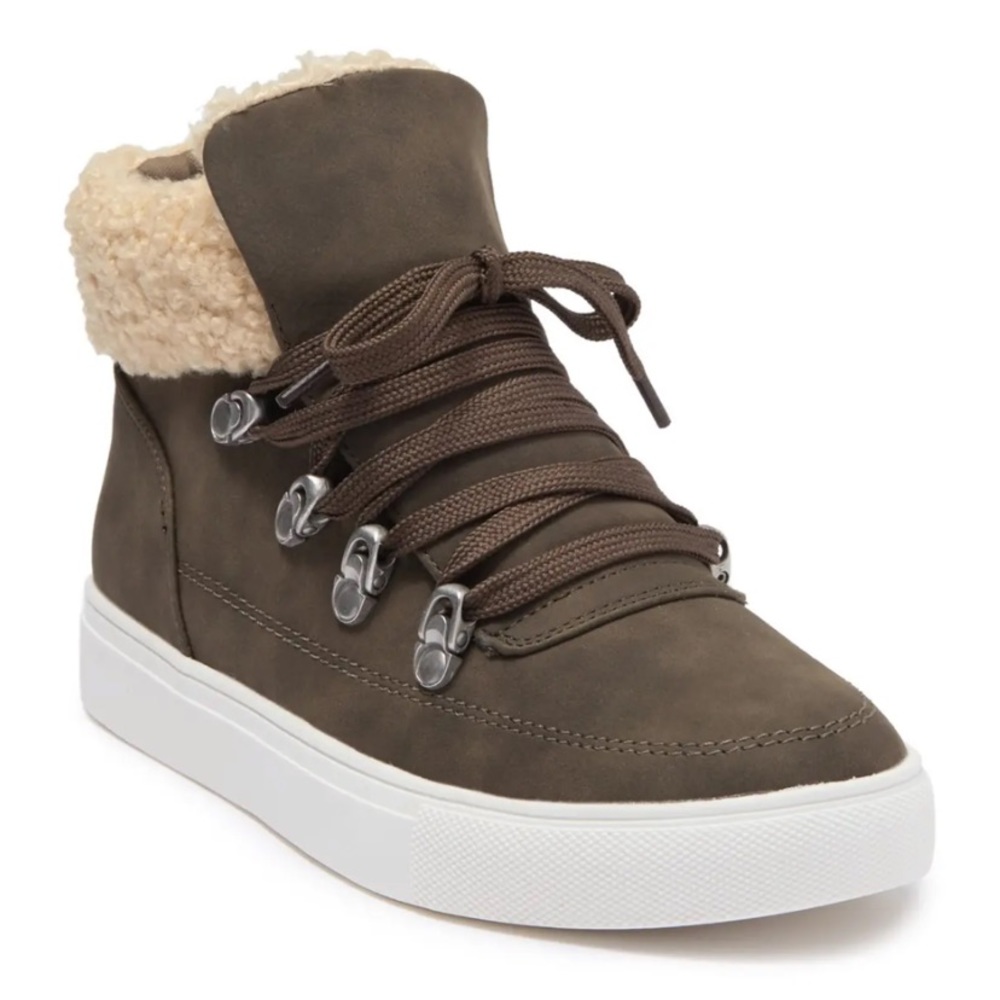BNWT and in box faux fur sneaker